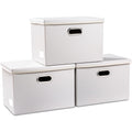 PRANDOM Large Stackable Storage Bins