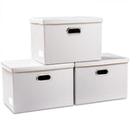 PRANDOM Large Stackable Storage Bins