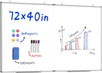 72"X 40" Large Magnetic Dry Erase Whiteboard, Removable Wall Hanging Board