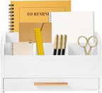 Mail Organizer Countertop Kitchen-White Mail Holder Countertop Drawers Wood by Charmewooden