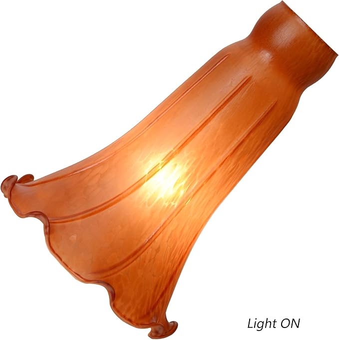 Bieye LS92 Lily Flower Blown Glass Lampshade - Image 2