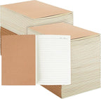 90pack Bulk A5 Journal Notebook, Kraft Cover 80 Pages Lined Paper Journal by LIONSOULDISCOUNT