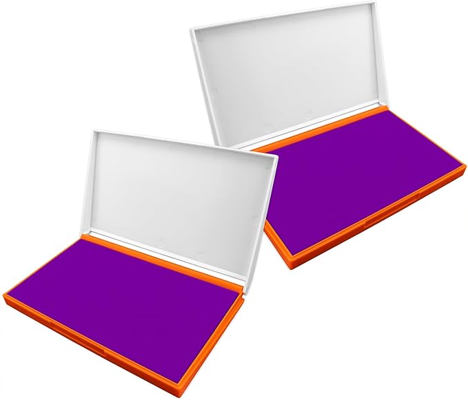 2 Pack Plastic Case Stamp Pad Large Size by ZIGEL