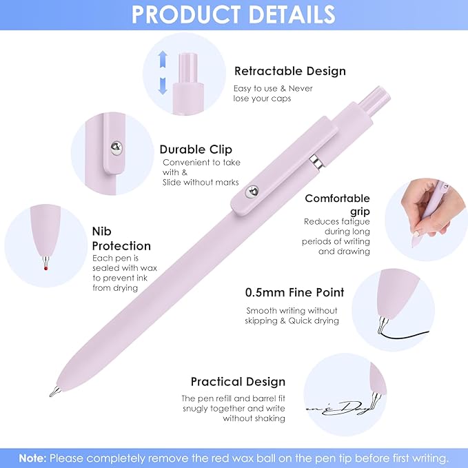 Gel Pens, Cute Teacher Work Desk Accessories Office School Supplies Gifts - Image 2