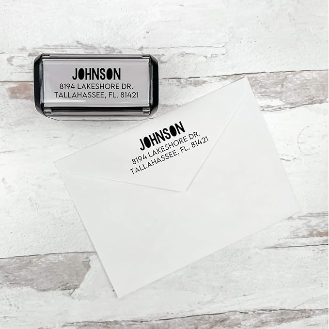 Self Inking Modern Address Stamps | Custom Return Address Stamper - Image 7