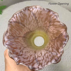 Bieye LS18 Lily Flower Blown Glass Lampshade - Image 4