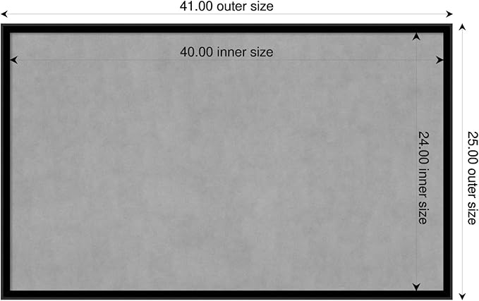 Amanti Art Black Framed Magnetic Board 25x41 Large Vision Board - Image 2