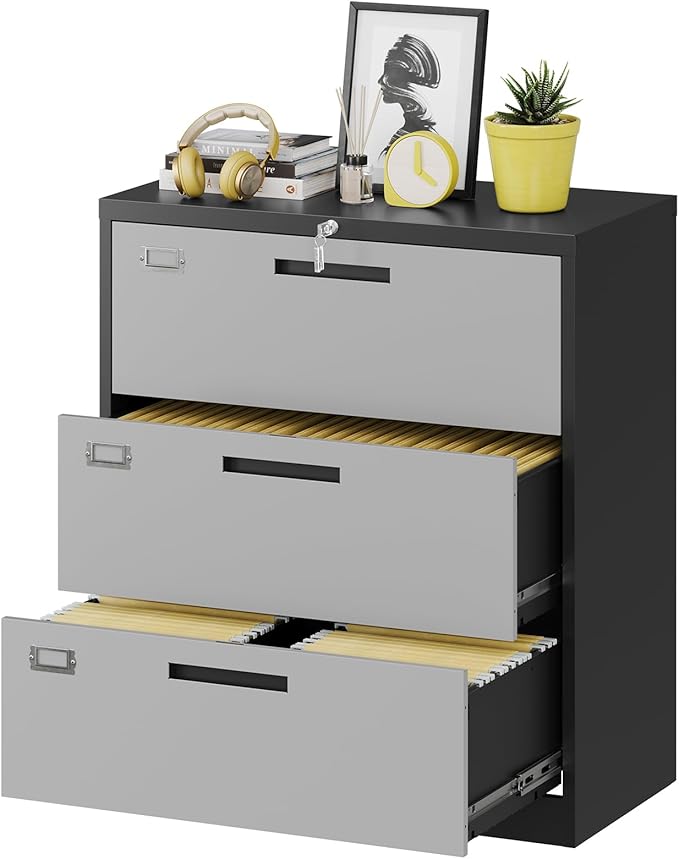 Fesbos 3 Drawer Lateral File Cabinet by Fesbos