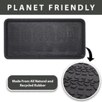 Envelor Rubber Boot Tray for Entryway Indoor Shoe Trays for Mudroom Wet Shoe - Image 2