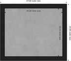 Amanti Art Black Framed Magnetic Board 23x27 Medium Vision Board - Image 3