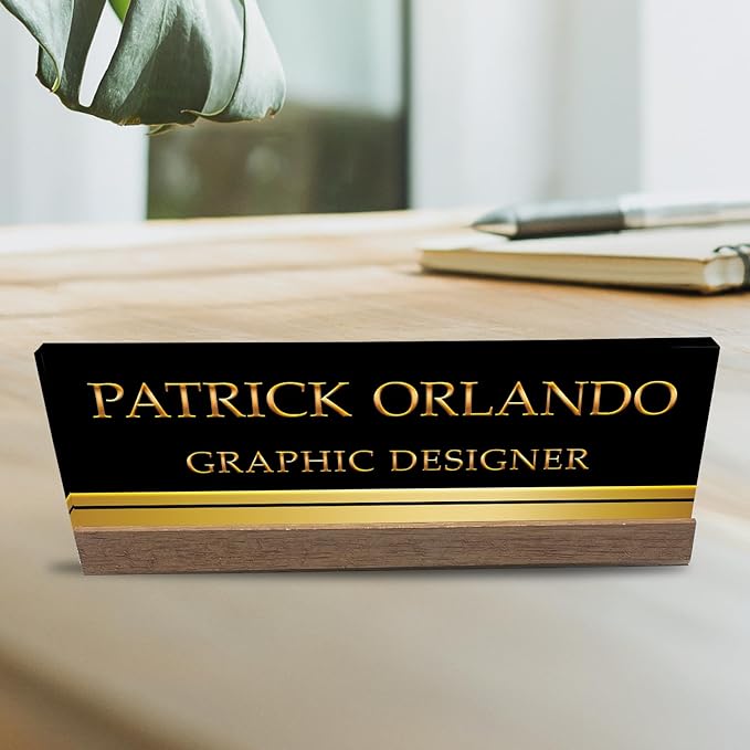 Artblox Personalized Office Desk Name Plate - Image 7