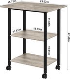 Lerliuo 3-Tier Printer Stand, Industrial Mobile Printer Table - Image 2