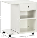 Zateety Mobile Printer Stand, Rolling File Cabinet Cart - Image 3