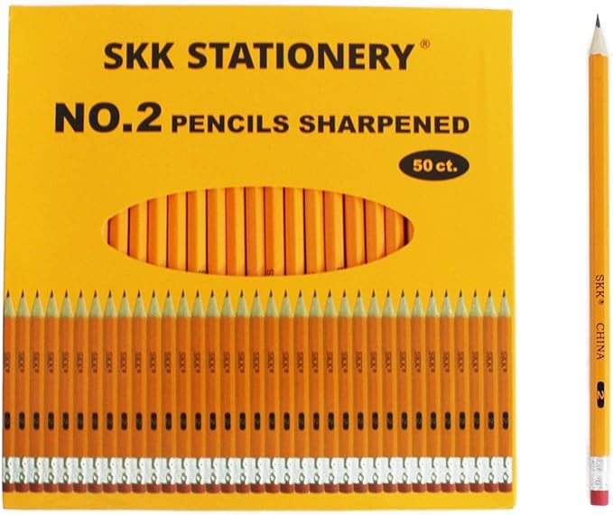 SKKSTATIONERY 600Pcs 2 HB Pencils Pre-sharpened pencils Set, Woodcase Lead - Image 3