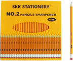 SKKSTATIONERY 600Pcs 2 HB Pencils Pre-sharpened pencils Set, Woodcase Lead - Image 3