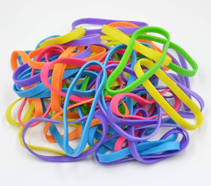 Activave Round Ball Rubber Band Elastics 170 to 180 pcs Colorful Rubber Bands - Image 6