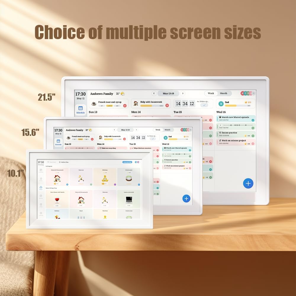 10.1 Inch Digital Calendar with IPS Touch Screen - Smart Electronic Calendar ...