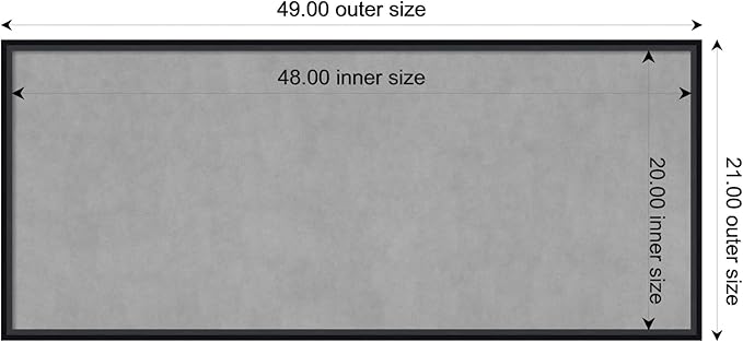 Amanti Art Black Framed Magnetic Board 21x49 Oversize Vision Board - Image 4