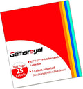 Gemsroyal Colored Full Sheet Shipping Labels Printable, 8.5"×11" Full Page by Gemsroyal