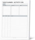 Task Planner & Tracker 8.5 x 11 Tear-Off 70 Sheet Planner Pad – Project by Emblissom
