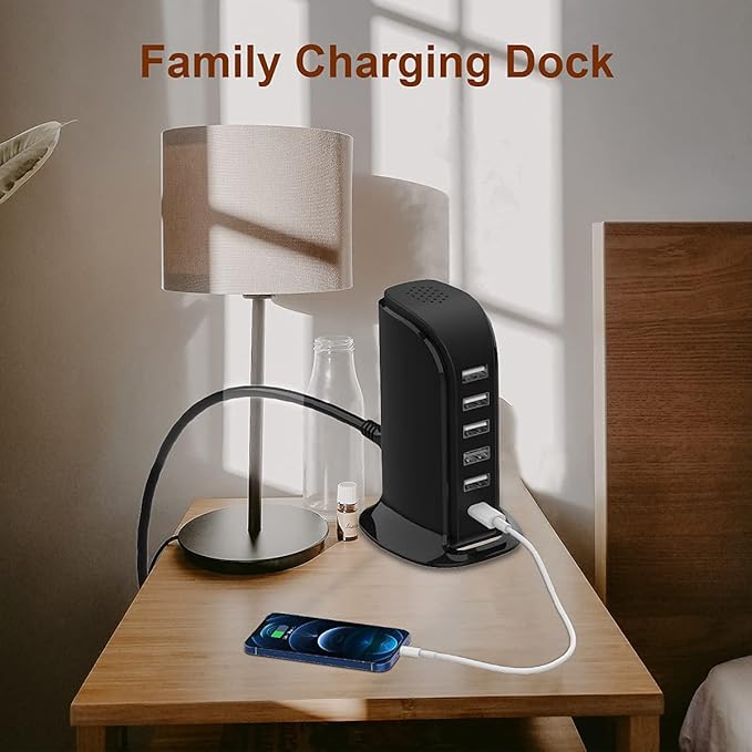 Charger Block 6 in 1 Upoy, 40W USB C Charger 3A, Charging Hub - Image 6