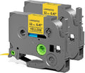 2-Pack Label Maker Tape 12mm 0.47" Yellow Replacement by Pillex