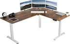 VIVO Electric Corner 63 x 55 inch L-Shaped Standing Desk, Memory Height by VIVO