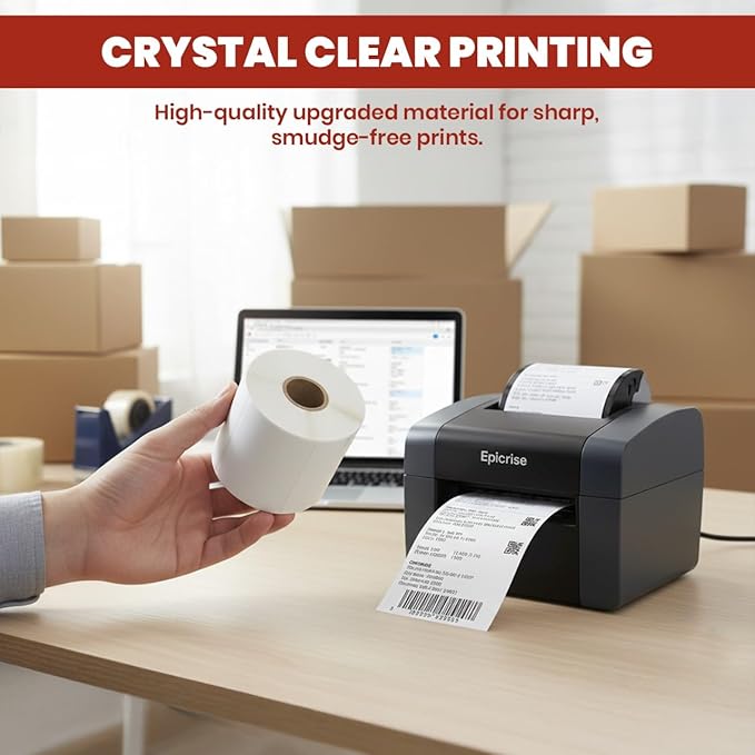 3" x 2" Direct Thermal Labels Roll, 10 Rolls, Compatible - Image 7