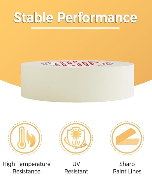 SWRT Masking Tape 0.75 inch x 55 Yards x 10 Rolls, Adhesive Painting Tape Bulk - Image 3