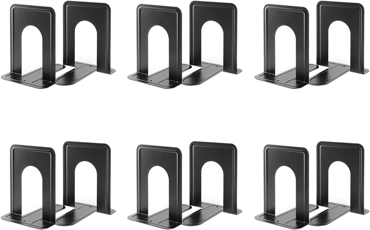 MaxGear Book Ends Universal Premium Bookends for Shelves, Non-Skid Bookend
