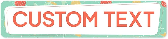 Custom Sign, Custom Street Sign, 11 Font Colors, 13 Font Styles, 4 Hole Options by MySignCenter