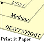 Print It - Vellum Bristol Colored Cardstock Cover Paper, 67 Lb, 8.5" X 11” - Image 2