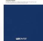 LUXPaper 9" x 12" Presentation Folders | Two Pocket | Navy Blue | 100lb. Cover - Image 5