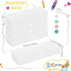 Fainne 24 Pcs Plastic Pencil Case Bulk Pencil Boxes Plastic Stationery Case - Image 2