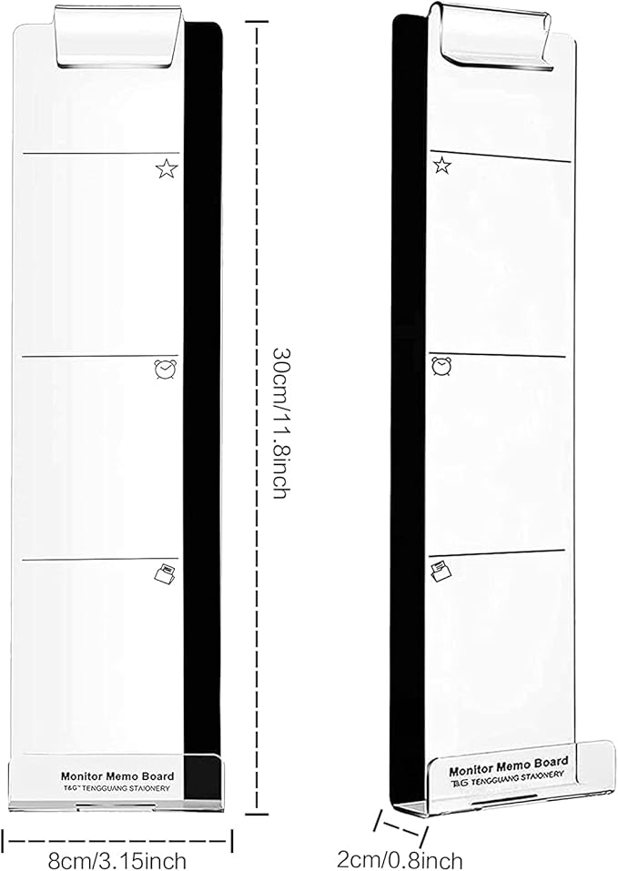 Office Desk Accessories 2pcs Multifunction Computer Monitor Memo Board - Image 5