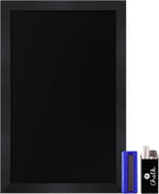 HBCY Creations Rustic Black Magnetic Wall Chalkboard, Extra Large Size 24" x 36" - Image 9