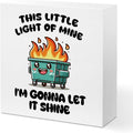 Funny Office Decor, Funny Office Gifts, Dumpster and Fire Wood Box Sign by Unknown
