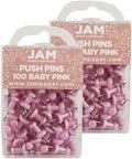 JAM PAPER Colorful Push Pins by JAMPaper