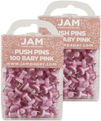JAM PAPER Colorful Push Pins by JAMPaper