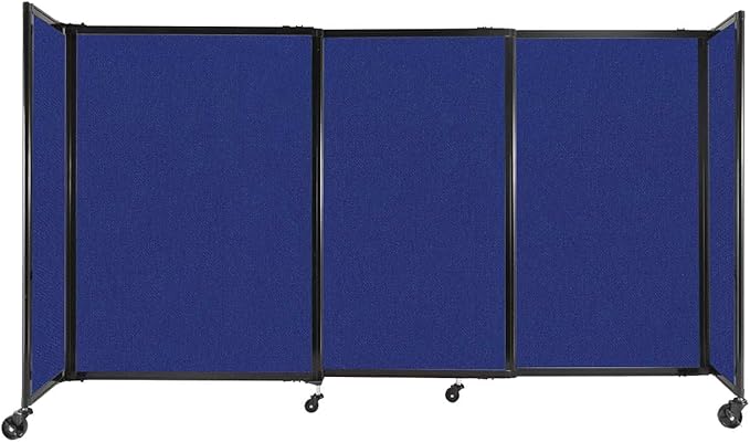 Versare Straightwall Sliding Portable Wall Partition | Freestanding Office by VERSARE