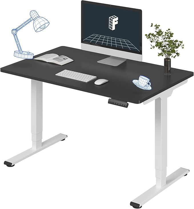 FLEXISPOT E6 3-Stage Dual Motor Electric Standing Desk 48 x 30 Sit Stand Up Desk by FlexiSpot