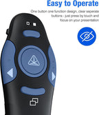 DinoFire Presentation Remote, RF 2.4GZ Rechargeable USB Slide Clicker - Image 3