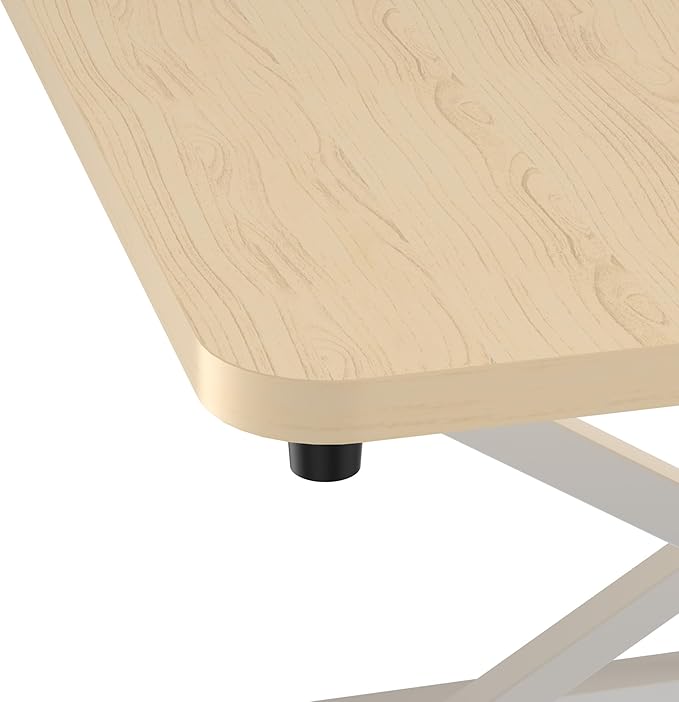 Decoholic Light Wood Small Single 24 inch Scissors Lift Keyboard and Mouse Riser - Image 8
