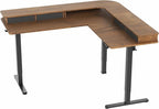 VIVO Electric 2-Tier Corner L-Shaped 63 x 55 inch Standing Desk, Height - Image 9