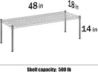 Regal Altair 18" Deep x 48" Wide x 14" Height Wire Shelving Kit | 1-Tier | NSF - Image 3