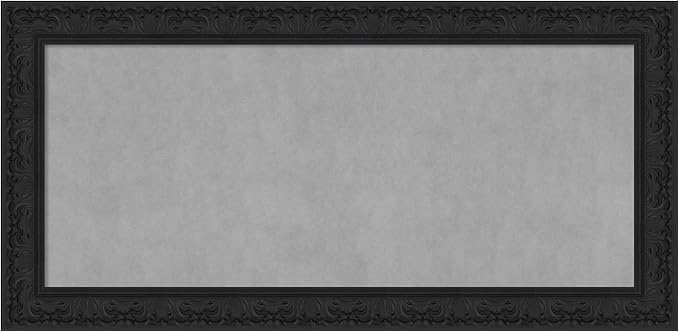 Amanti Art Black Framed Magnetic Board 27x55 Oversize Vision Board by AmantiArt