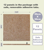 DECORITA Felt Wall Tiles | Large Cork Board Alternative | Aesthetic Felt - Image 3