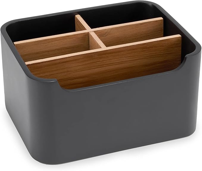 SZYRL Stylish Desk Organizer and Remote Control Holder in Black by SZYRL