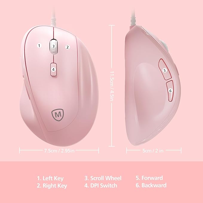 Micropack Ergonomic Mouse Wired - Image 3