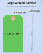 Uniclife 100 Pcs Green Blank Shipping Tags - Image 6